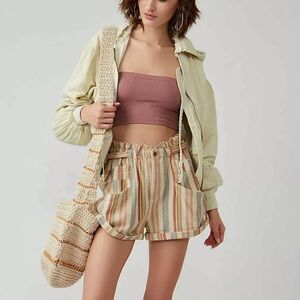 NWT! Free People Topanga Yarn Dye Shorts